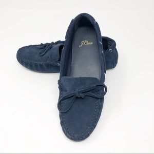 J Crew Driving moccasins in suede